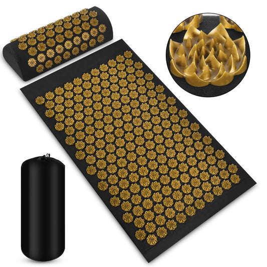 The Unwind Mat Set acupressure mat and pillow